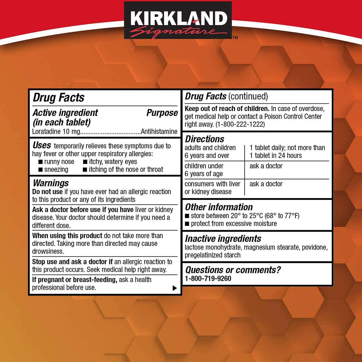 Viên chống dị ứng Kirkland Signature Allerclear 365 viên của Mỹ - hình ảnh chi tiết 4