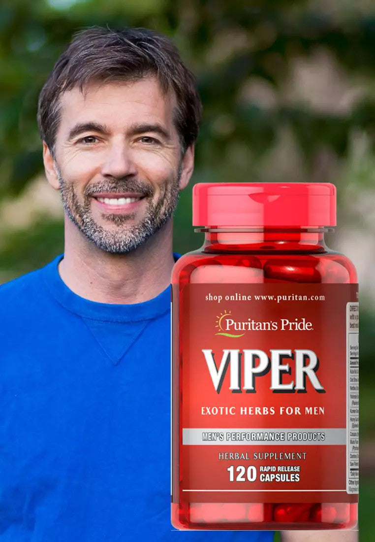 Viên uống bổ trợ sinh lý nam Puritans Pride Viper 120 viên - hình ảnh chi tiết 2
