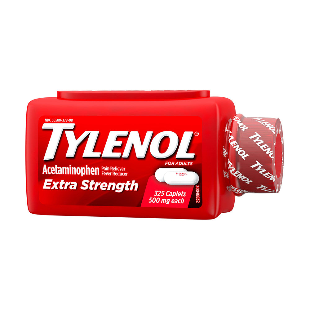 Viên uống giảm đau hạ sốt Tylenol Acetaminophen Extra Strength 500mg 325 Caplets - hình ảnh sản phẩm chính