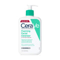 Sữa rửa mặt CeraVe dành cho da thường và da dầu CeraVe Foaming Facial Cleanser 473ml (Oily Skin Xanh Ngọc) - ảnh sản phẩm 1