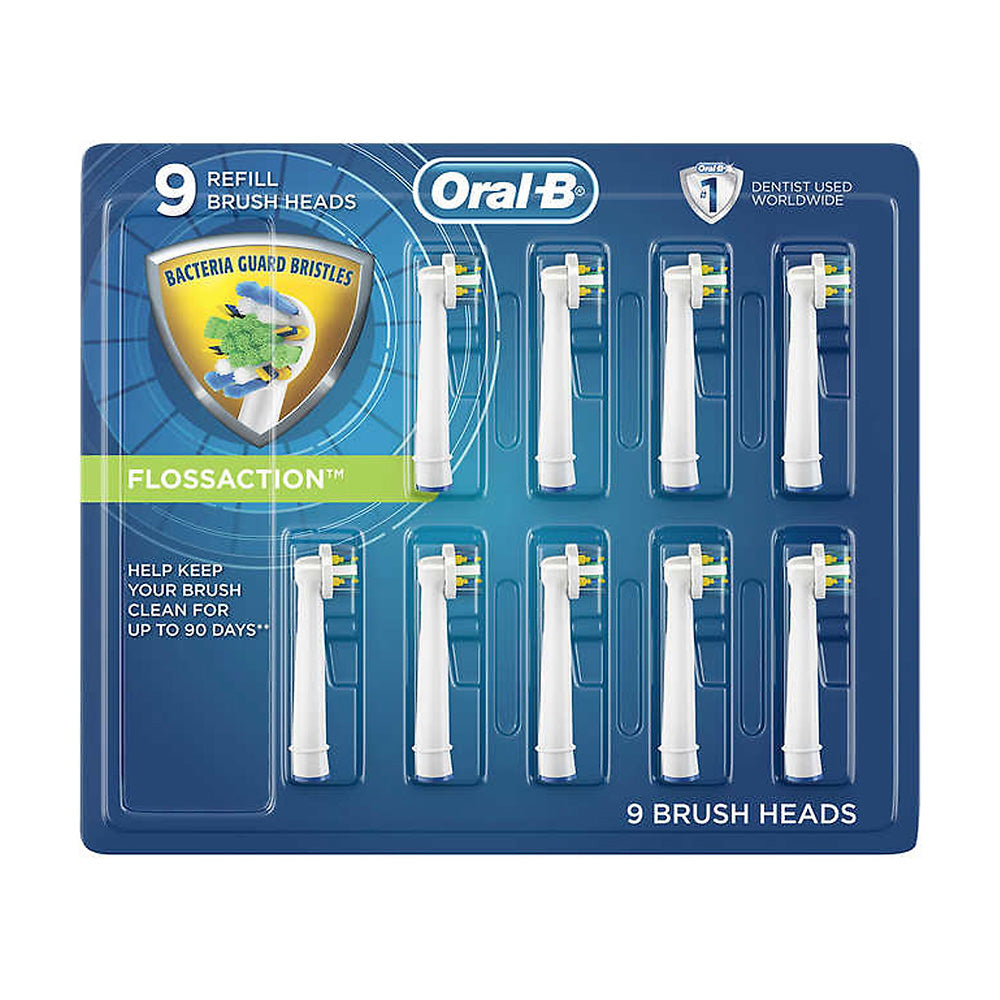 Đầu thay bàn chải điện Oral-B Floss Action Replacement Brush Heads 9 cái - hình ảnh sản phẩm chính
