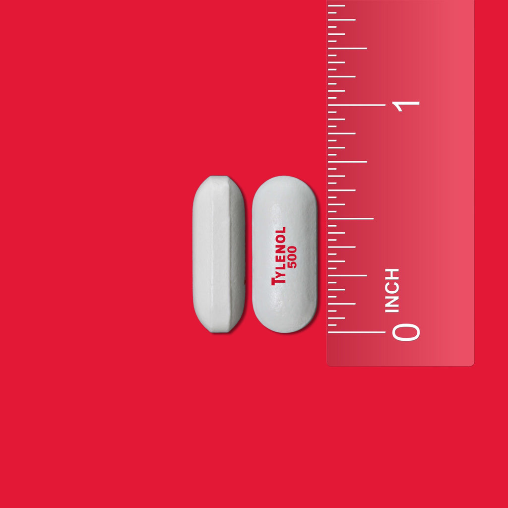 Viên uống giảm đau hạ sốt Tylenol Acetaminophen Extra Strength 500mg 24 Viên - hình ảnh chi tiết 4