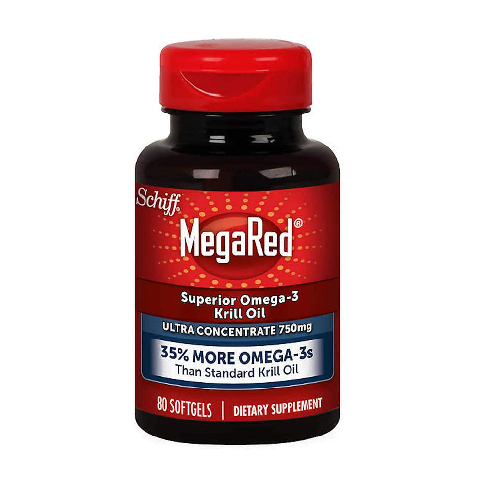 Dầu nhuyễn thể (dầu tôm) Schiff MegaRed Ultra Krill Oil 750mg 80 viên - hình ảnh sản phẩm chính
