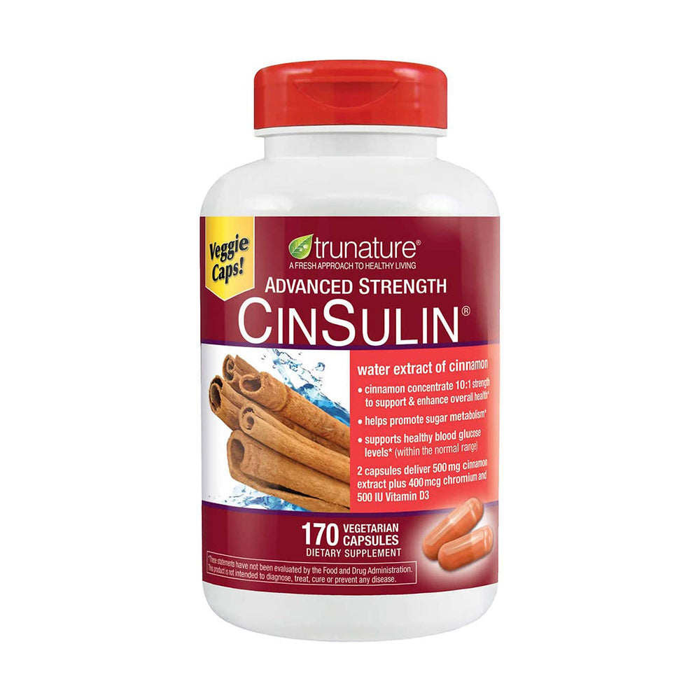 Hỗ trợ cân bằng đường huyết từ vỏ quế trunature Advanced Strength CinSulin 170 viên - hình ảnh sản phẩm chính