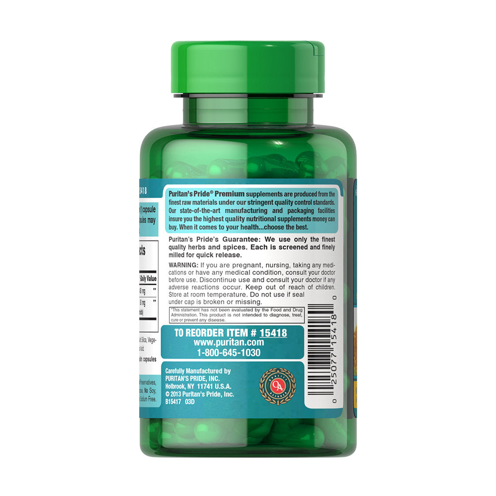 Tinh dầu nghệ Turmeric Curcumin 500 mg Puritan’s Pride 180 viên của Mỹ - hình ảnh chi tiết 3