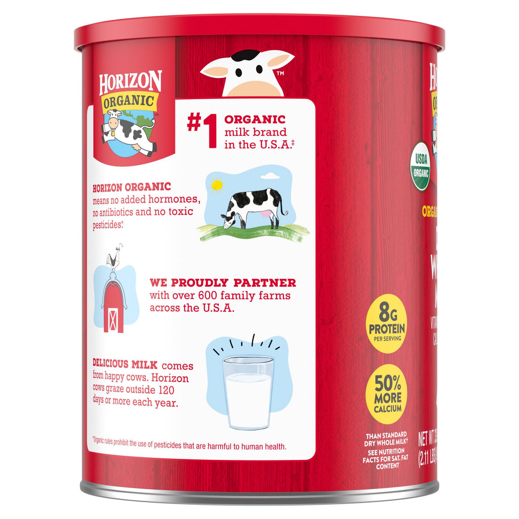 Sữa tươi nguyên kem dạng bột Horizon Organic Dry Whole Milk 870g - hình ảnh chi tiết 4