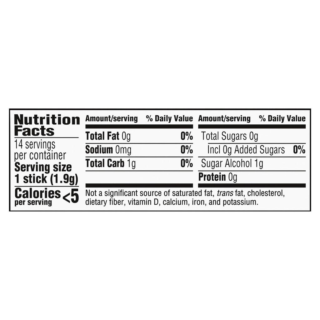 Trident Cinnamon Sugar Free Gum (1 vỉ 14 thanh) - hình ảnh chi tiết 2