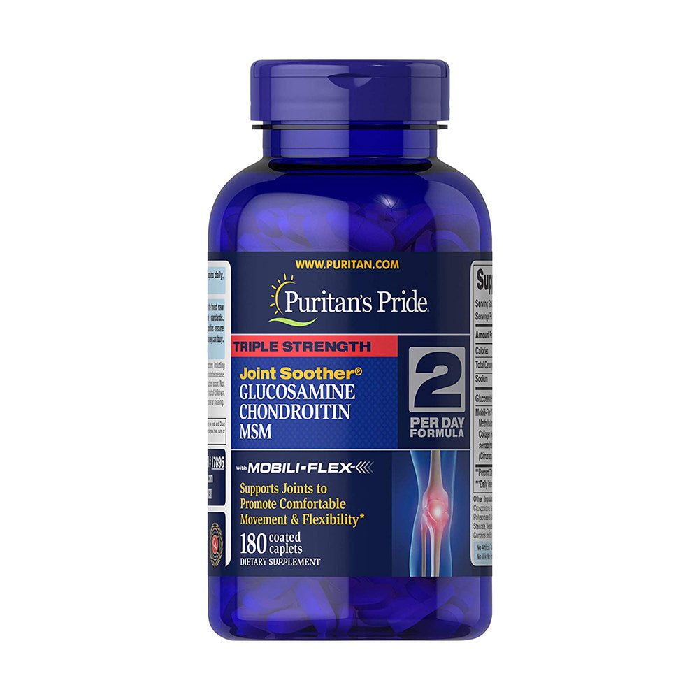 Hỗ trợ xương khớp Viên uống hổ trợ xương khớp Puritan's Pride Glucosamine 180 viên - hình ảnh sản phẩm chính