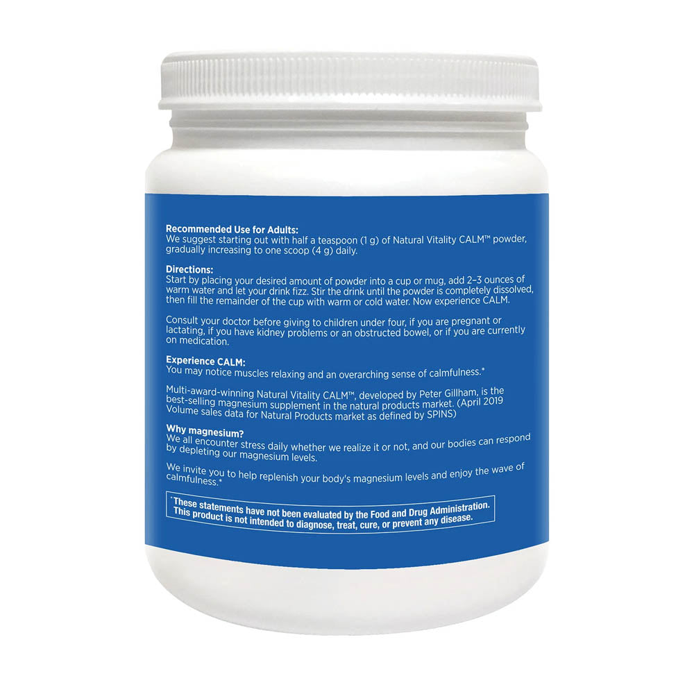 Bột Magie CALM vị chanh mâm xôi 567g giúp thư giãn - hình ảnh chi tiết 2