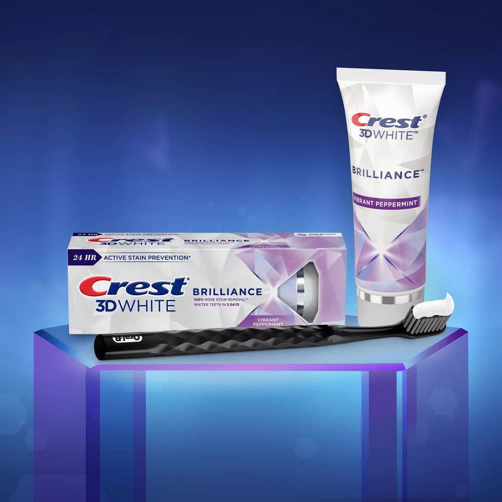 Kem đánh răng Crest 3D White Brilliance 110g - hình ảnh chi tiết 6
