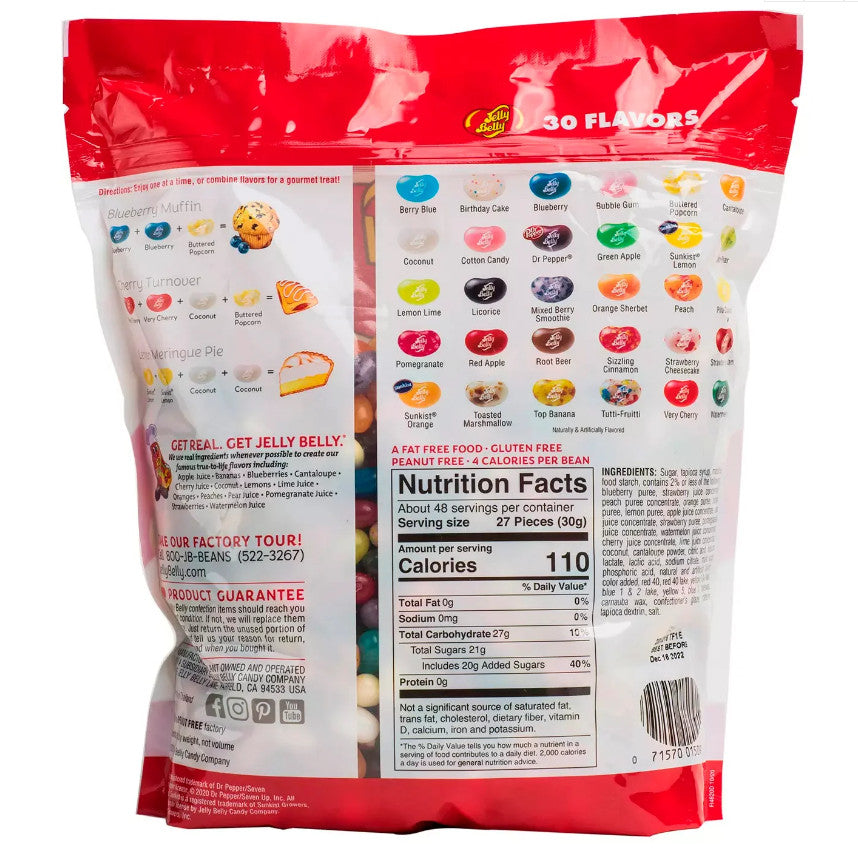 Kẹo trái cây Jelly Belly 30 Flavors 1.44kg - hình ảnh chi tiết 3