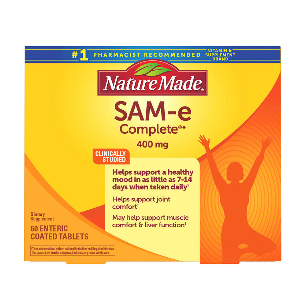 Giảm stress, hỗ trợ khớp Nature Made SAM-e Complete 400mg 60 viên - hình ảnh chi tiết 2