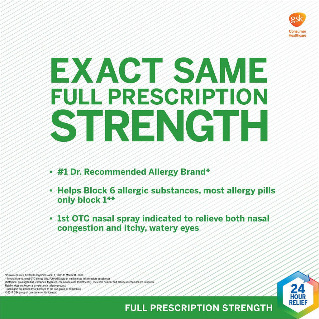 Xịt chống dị ứng Flonase Allergy Relief Nasal Spray set 3 chai (xanh lá) - hình ảnh chi tiết 4