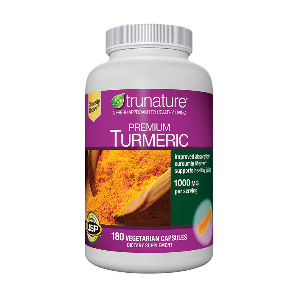 Tinh chất nghệ hỗ trợ hệ miễn dịch toàn diện Trunature Premium Turmeric 1,000mg 180 Capsules - hình ảnh sản phẩm chính