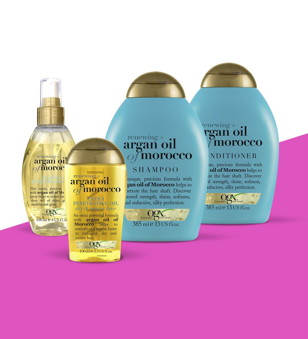 Xịt dưỡng tóc Biotin OGX Argan Oil Of Morocco Weightless Healing Dry Oil 118ml - hình ảnh chi tiết 3
