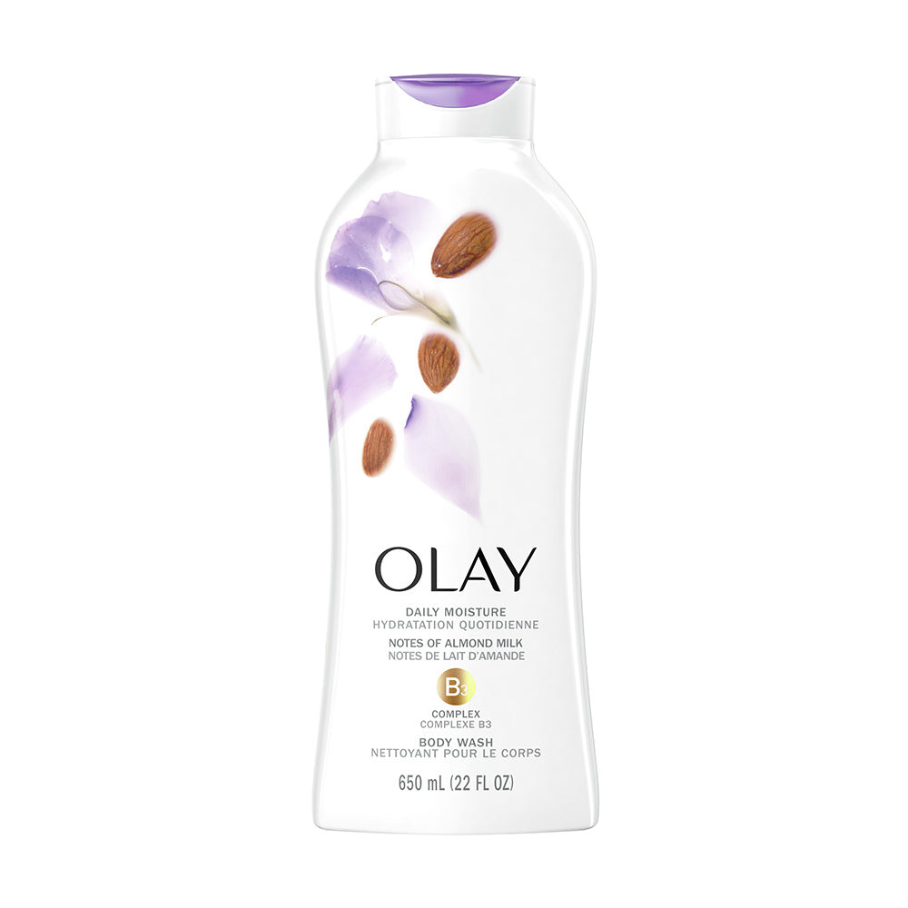 Sữa Tắm Olay Daily Moisture Body Wash with Almond Milk 650ml - hình ảnh sản phẩm chính