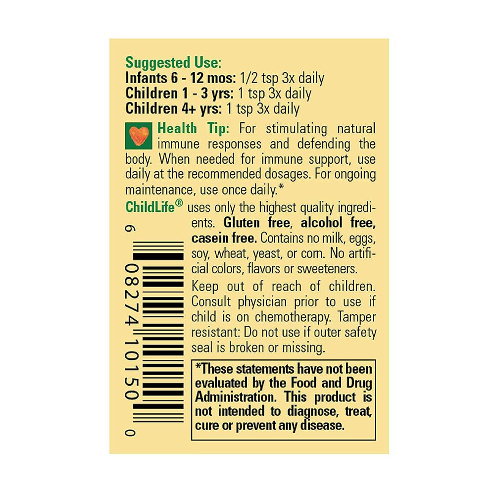 Siro tăng cường hệ miễn dịch ChildLife First Defense 118ml - hình ảnh chi tiết 2