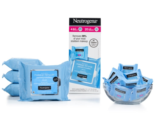 Khăn giấy tẩy trang Neutrogena Makeup Remover Facial Towelettes, 120-count - hình ảnh chi tiết 3