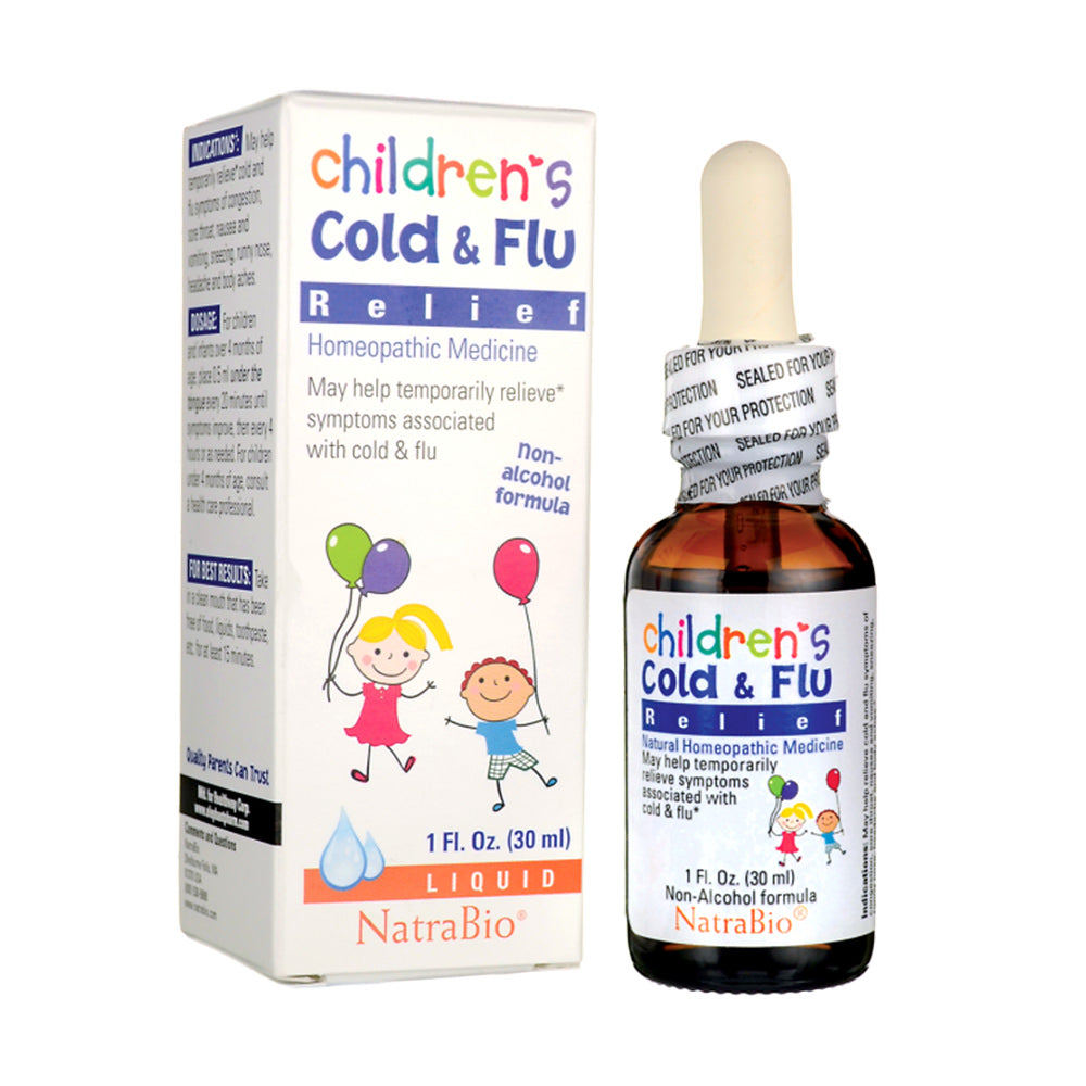 Siro ho, cảm cúm trẻ em Children Cold & Flu Relief Natrabio 30ml - hình ảnh chi tiết 2