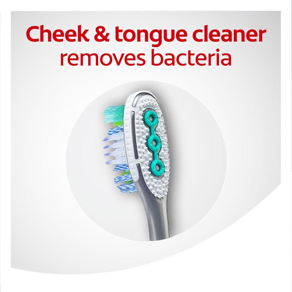 Bàn chải đánh răng Colgate Total Whitening Medium Whole Mouth Clean 8 cái - hình ảnh chi tiết 3