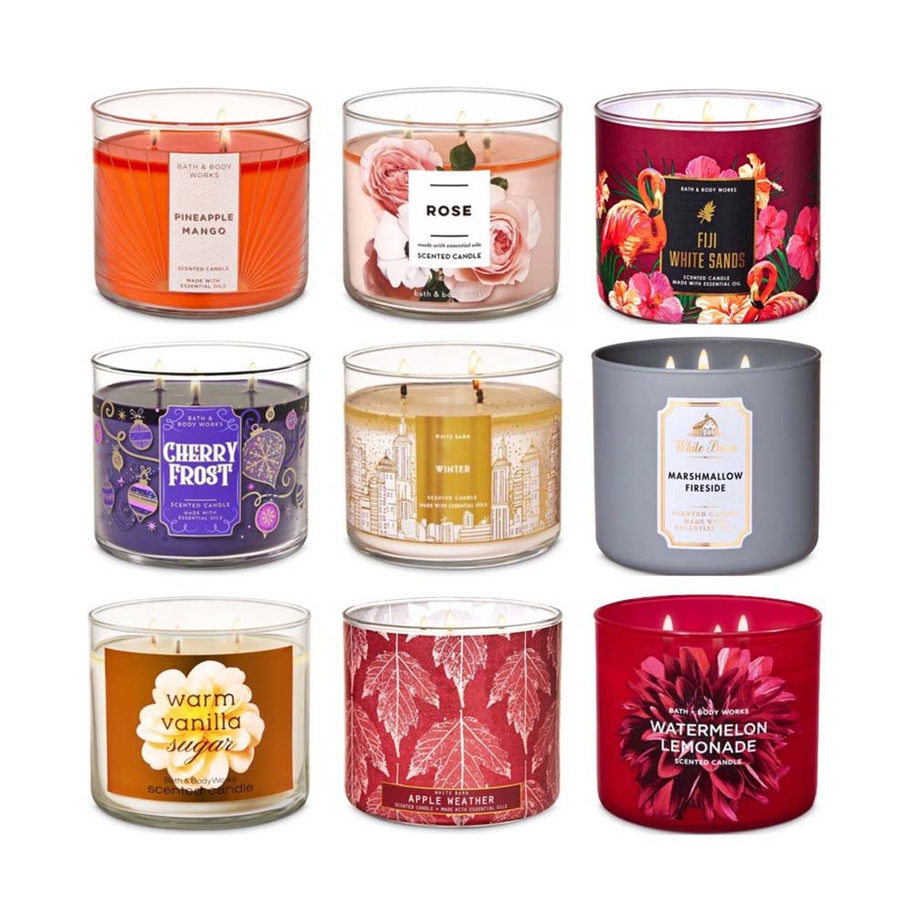 Nến thơm 3 tim Bath & Body Works 411g - hình ảnh chi tiết 2