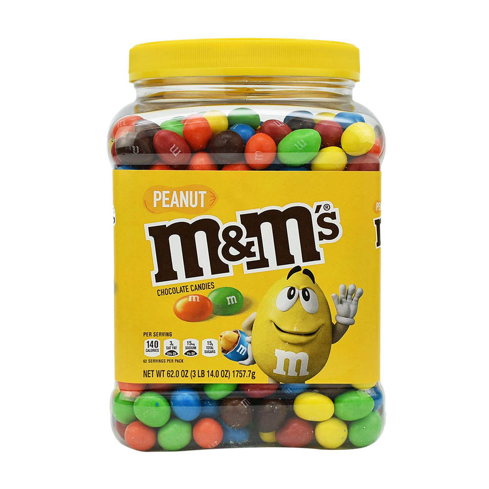 Socola M&M đậu phộng M&M’s Peanut Chocolate Hộp 1757.7g (Nắp vàng) - hình ảnh sản phẩm chính