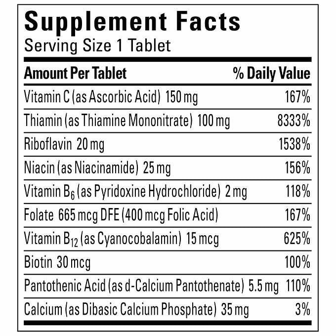 Vitamin B của Nature Made Super B-Complex 460 viên - hình ảnh chi tiết 4