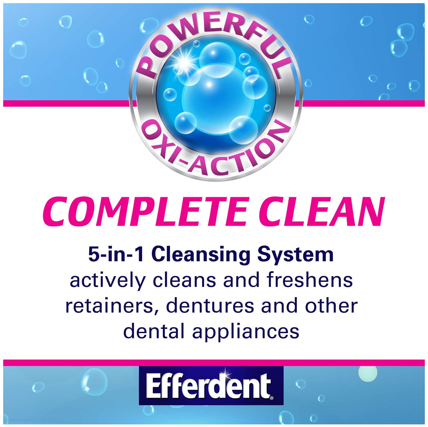 Viên vệ sinh răng giả Efferdent Anti-Bacterial Denture Cleanser 126 viên - hình ảnh chi tiết 5