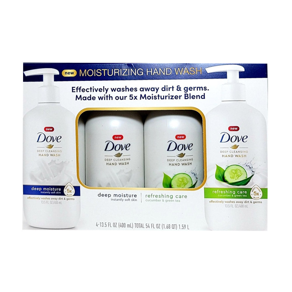 Rửa Tay Dove Deep Cleansing 400ml Set 4 chai - hình ảnh chi tiết 3