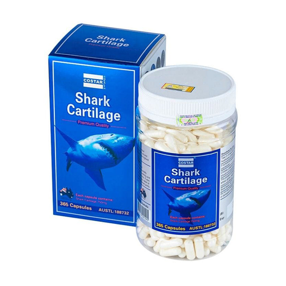 Sụn vi cá mập Costar Blue Shark Cartilage 750mg 365 viên - hình ảnh chi tiết 2