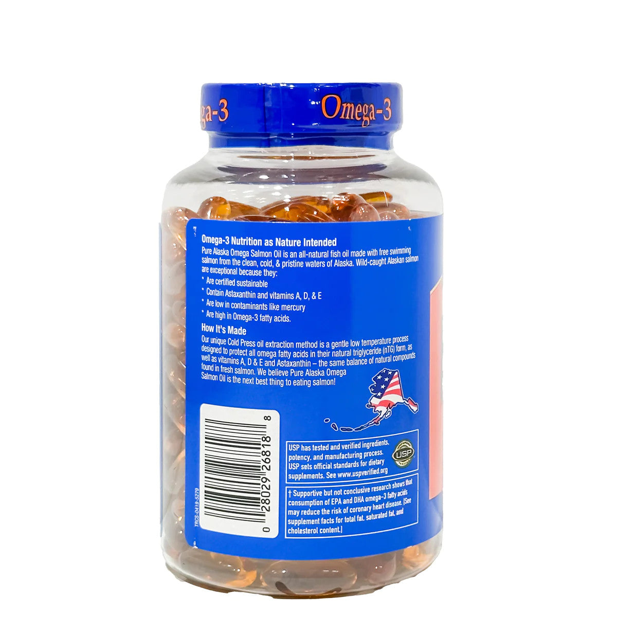 Viên dầu cá hồi Pure Alaska Omega 3 Wild Salmon Oil 1,000MG hộp 210 viên - hình ảnh chi tiết 2