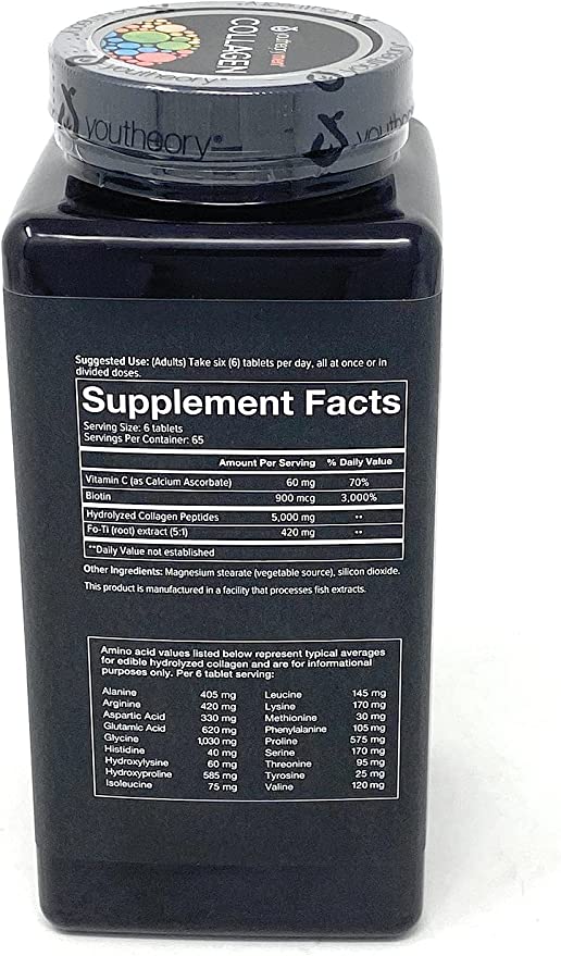 Viên uống Collagen Youtheory Men's Type 1, 2 & 3 dành cho nam 390 viên của Mỹ - hình ảnh chi tiết 3