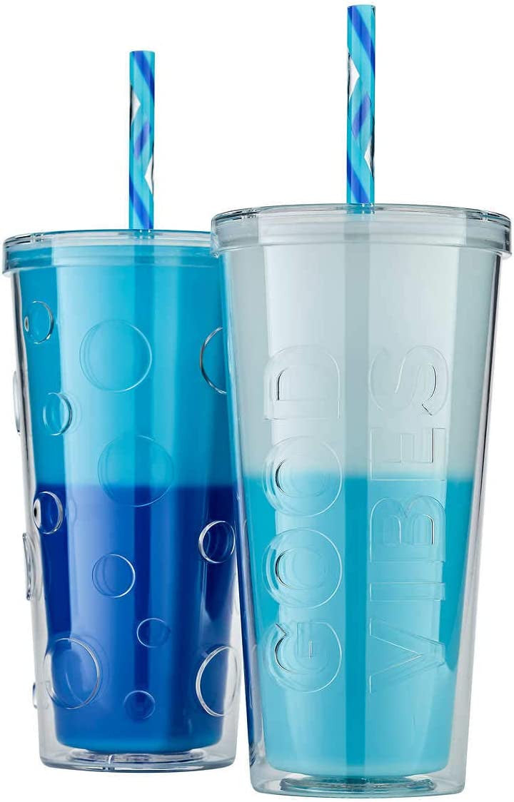 Set 2 ly đổi màu Parker Lane Color Changing Tumbler 650ml - hình ảnh chi tiết 2