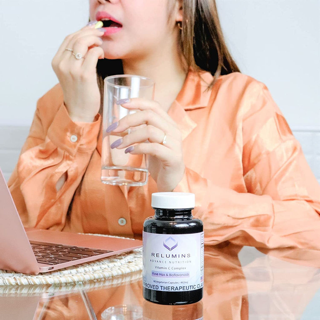 Viên uống trắng da Relumins Vitamin C Complex 60 viên của Mỹ - hình ảnh chi tiết 4