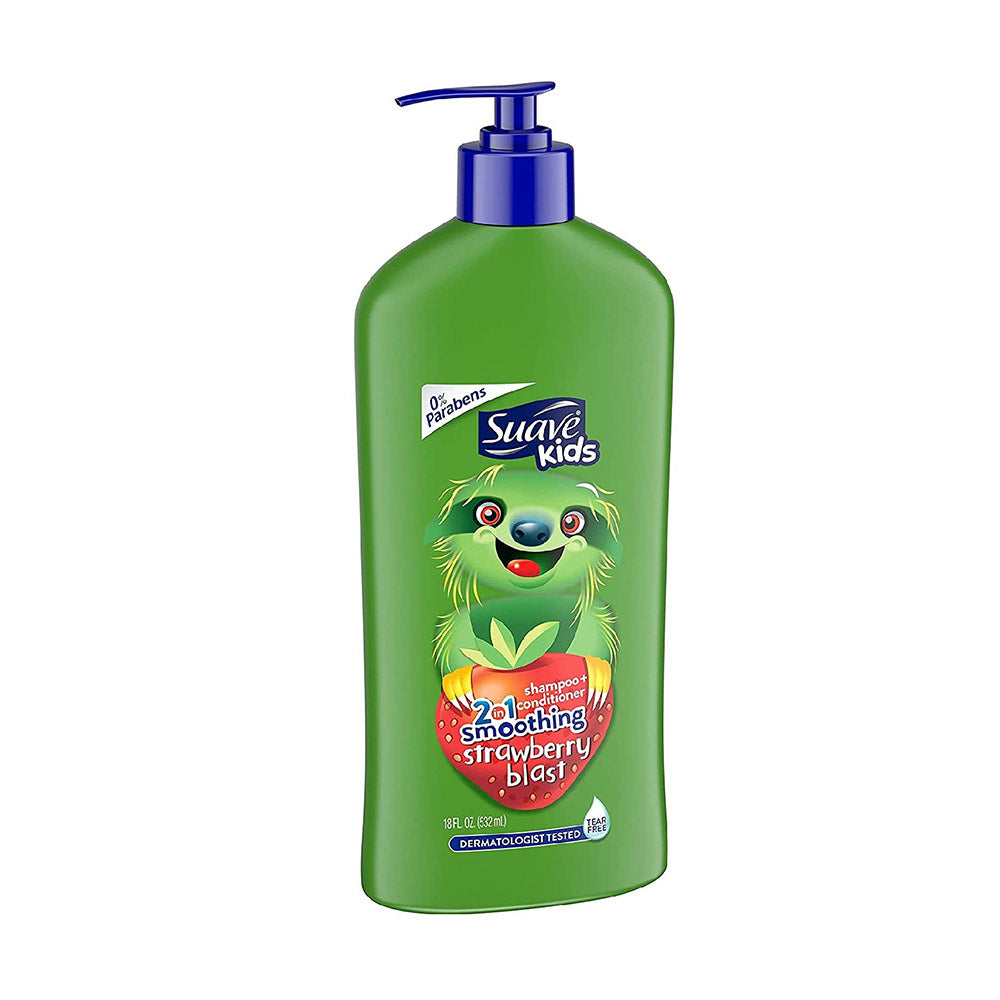 Dầu gội kết hợp dầu xả 2 trong 1 Suave Kids chai 532ml của Mỹ - hình ảnh chi tiết 2