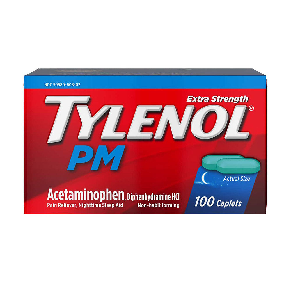 Viên uống giảm đau + hỗ trợ giấc ngủ Tylenol PM 100 viên - hình ảnh sản phẩm chính