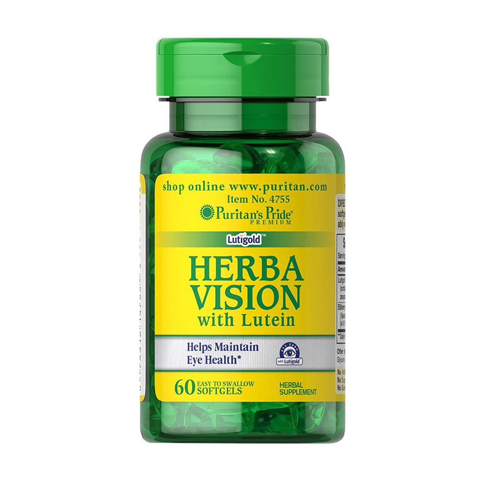 Viên bổ mắt Puritan’s Pride Herba Vision With Lutein Zeaxanthin & Bilberry 60 viên - hình ảnh sản phẩm chính