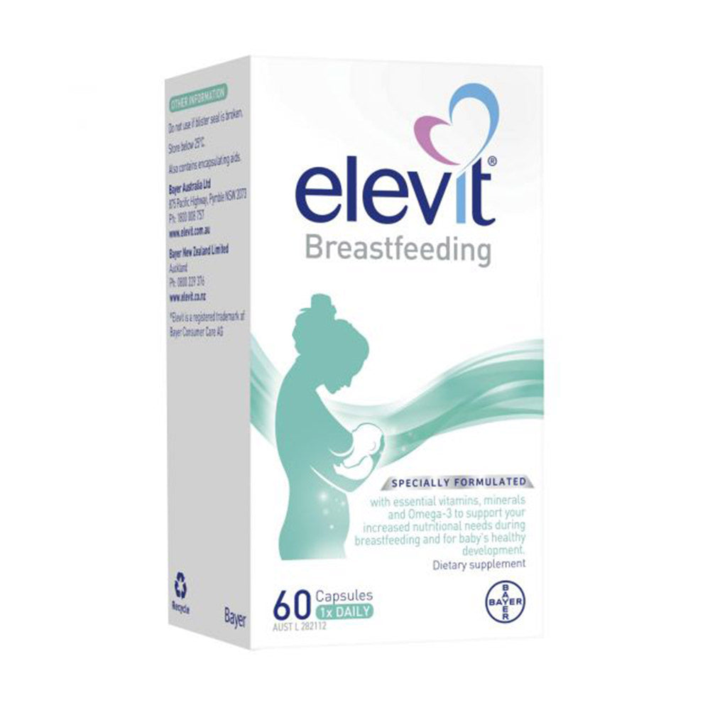 Viên uống dành cho phụ nữ sau sinh và cho con bú Elevit Breastfeeding Bayer Úc 60 viên - hình ảnh sản phẩm chính