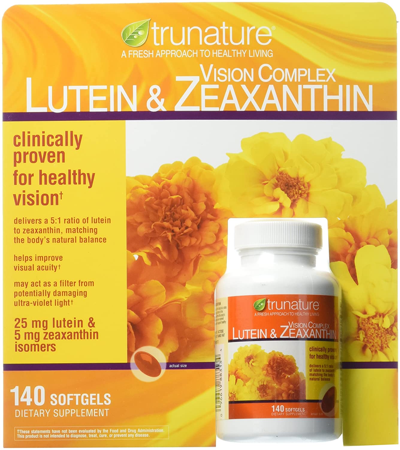 Viên uống bổ mắt Trunature Lutein & Zeaxanthin Vision Complete Tunature 140 Viên của Mỹ - ảnh sản phẩm 3