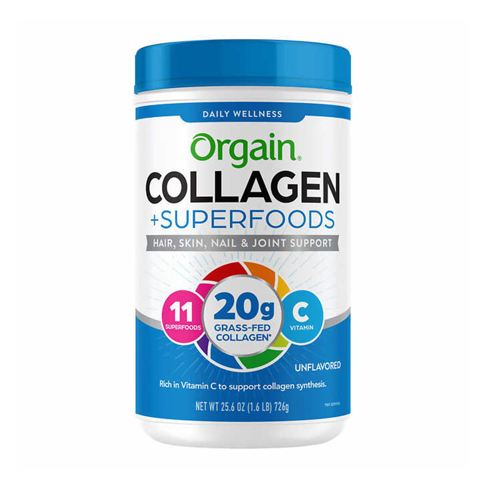 Bột thực phẩm bổ sung Collagen Orgain Collagen + Superfoods Unflavored 726g - ảnh sản phẩm 1