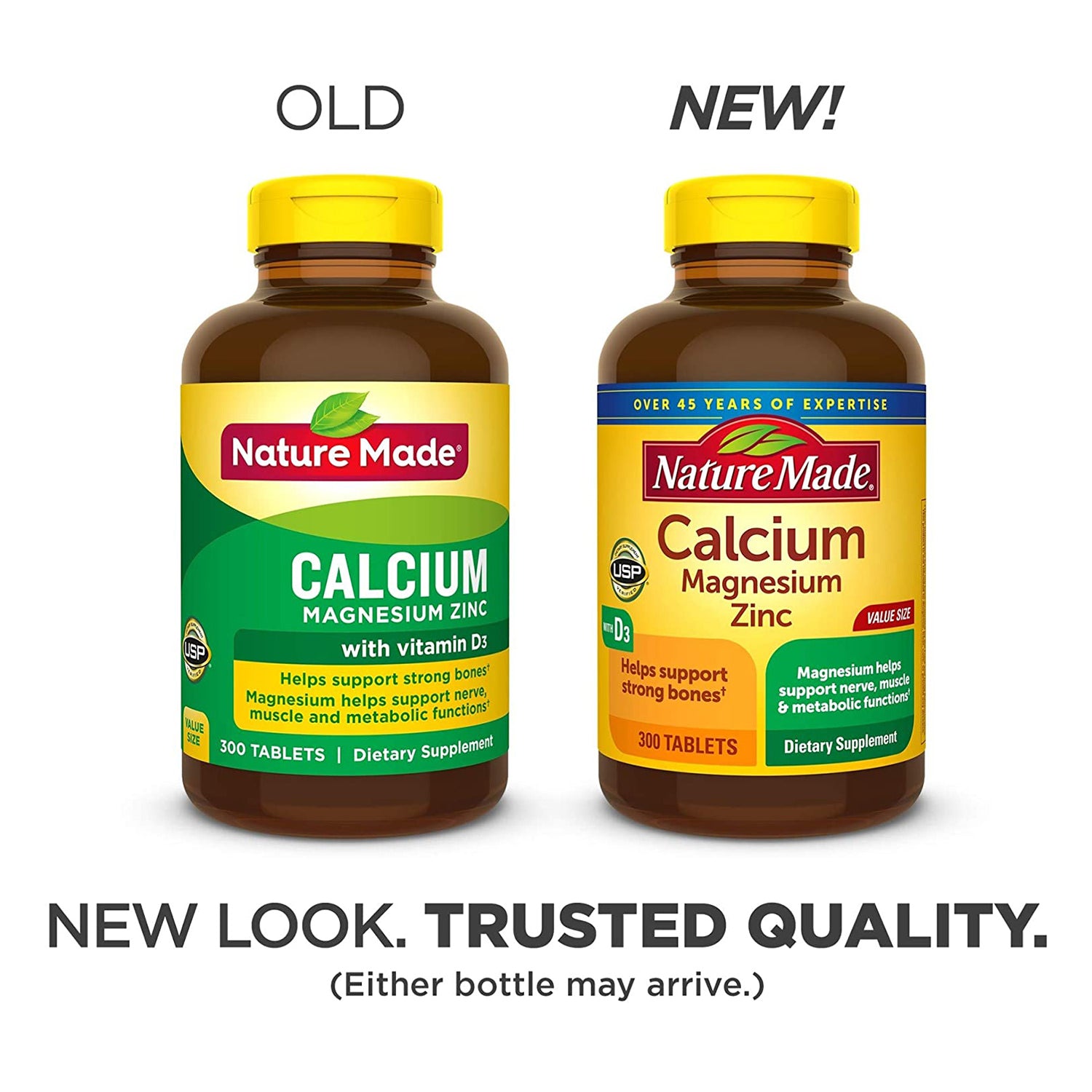 Viên uống bổ sung canxi Nature Made® Calcium Magnesium Zinc With vitamin D 300 của Mỹ - hình ảnh chi tiết 5