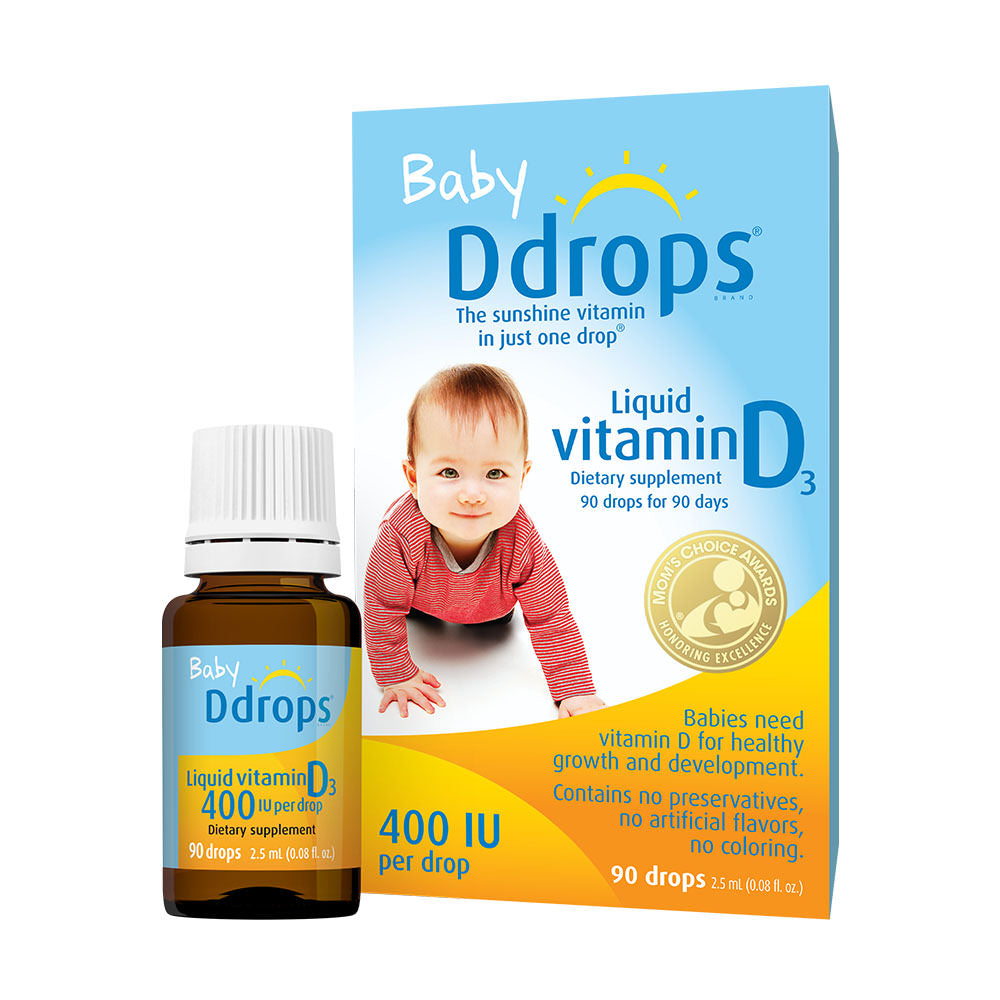Baby D drops Vitamin D3 cho trẻ sơ sinh 90 giọt của Mỹ - hình ảnh sản phẩm chính