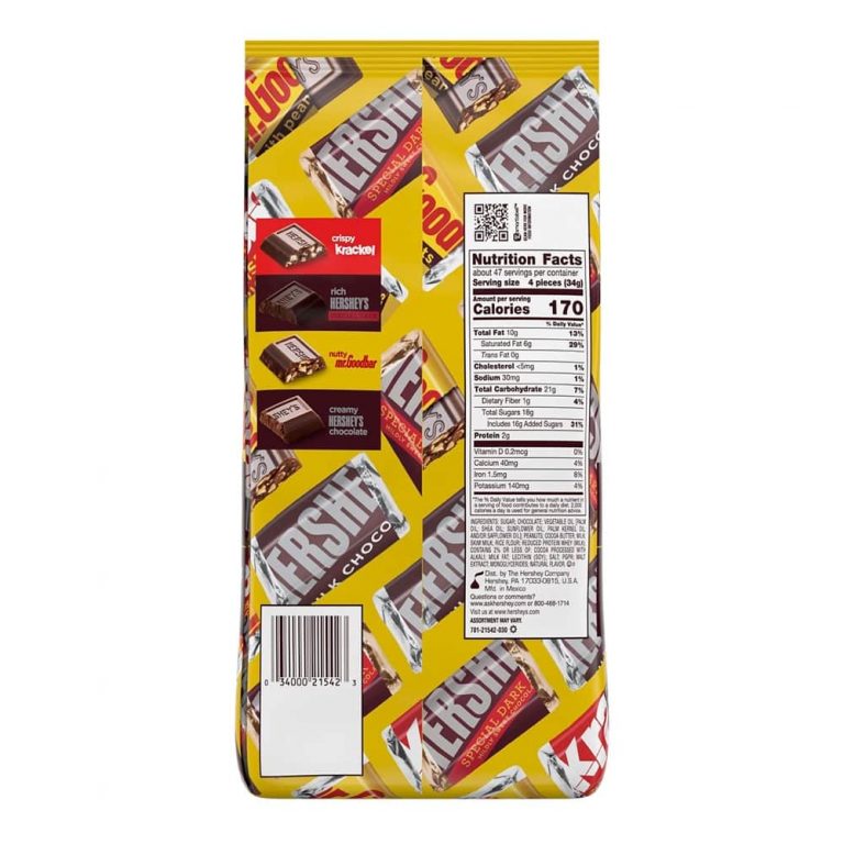 Socola Hershey’s Miniature Chocolate 60oz 1.58kg - hình ảnh chi tiết 2