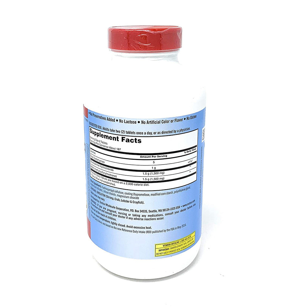 Viên uống bổ khớp của Mỹ Kirkland Signature™ Glucosamine HCL & MSM 1500mg hộp 375 viên - ảnh sản phẩm 3
