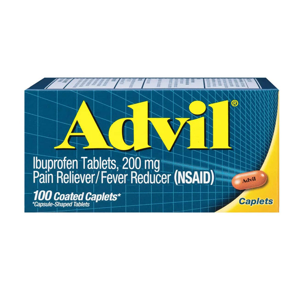 Viên uống giảm đau, hạ sốt Advil Ibuprofen Tablets, 200mg 100 Coated Tablets(Capsule-Shaped Tablets) - hình ảnh sản phẩm chính