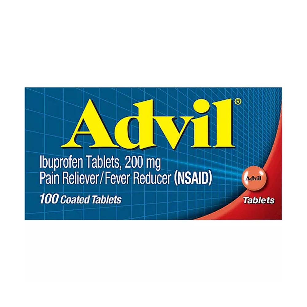 Viên uống giảm đau, hạ sốt Advil Ibuprofen Tablets, 200mg 100 Coated Tablets - hình ảnh chi tiết 2