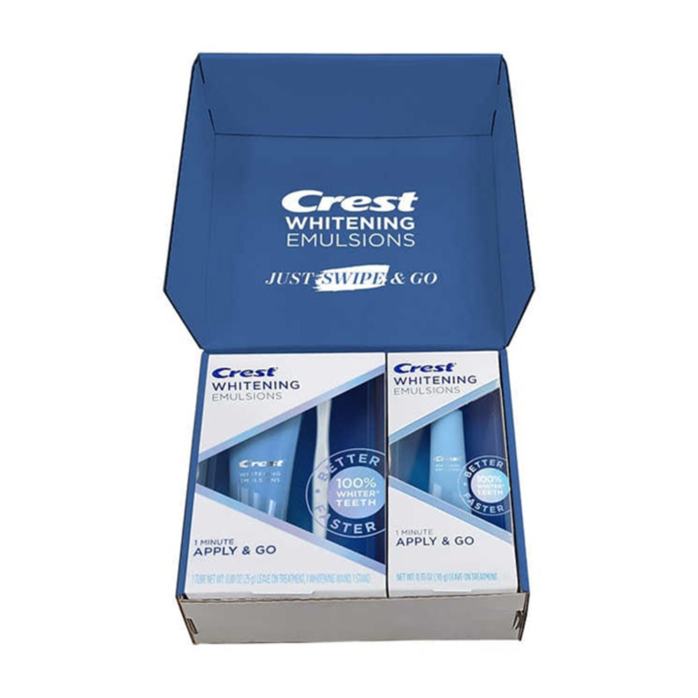 Set 2 Tuýp GEL Tẩy Trắng Răng Crest Whitening Emulsions Leave-on Teeth Whitening 25g + 10g - hình ảnh sản phẩm chính