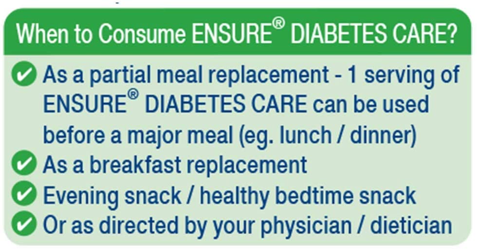 Sữa bột Ensure dành cho người tiểu đường Ensure Diabetes Care 400g Vanilla của Mỹ - hình ảnh chi tiết 3