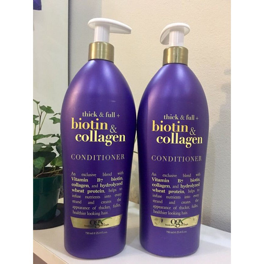 Dầu xả kích thích mọc tóc Biotin & Collagen 750ml - Mỹ - hình ảnh chi tiết 4