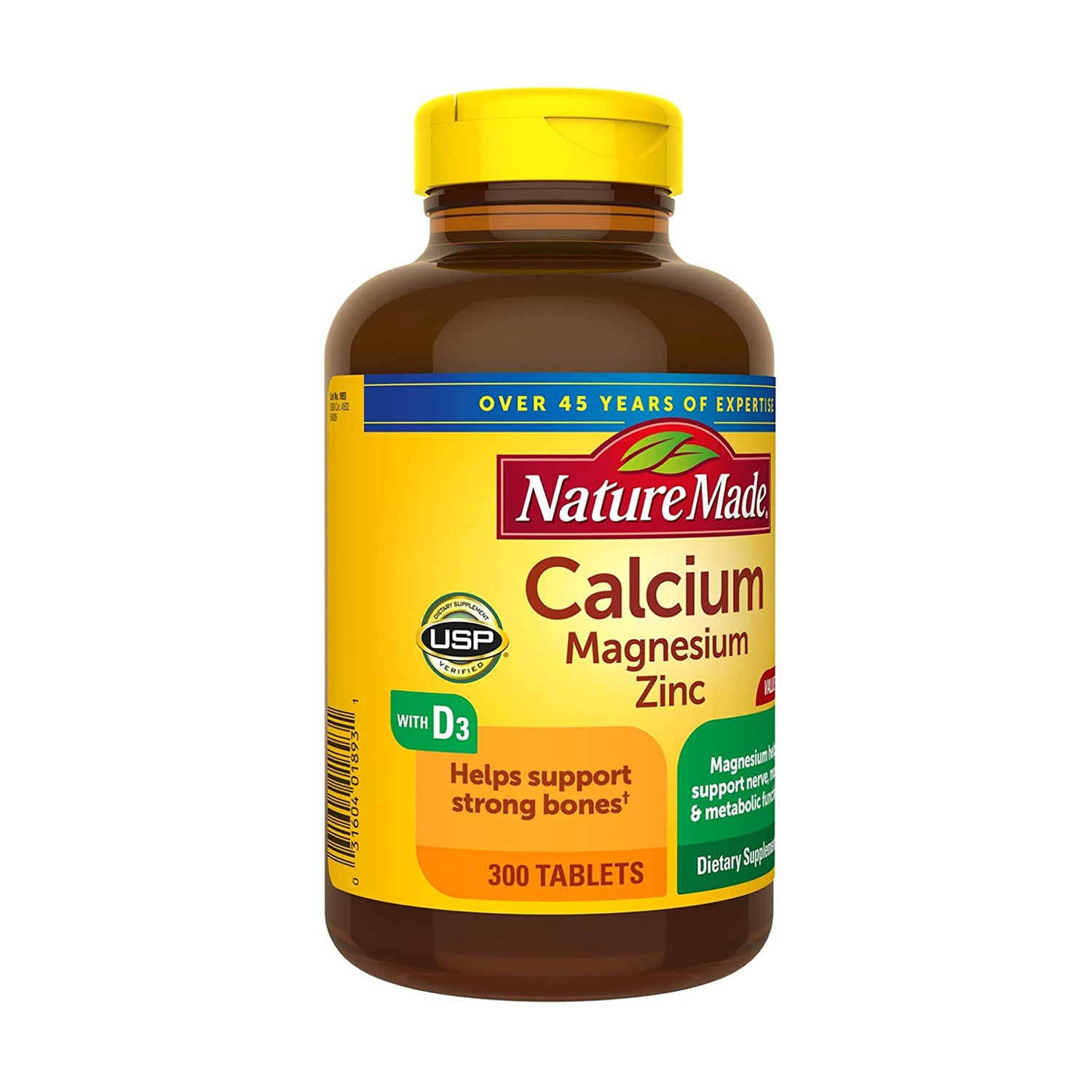 Viên uống bổ sung canxi Nature Made® Calcium Magnesium Zinc With vitamin D 300 của Mỹ - hình ảnh chi tiết 2